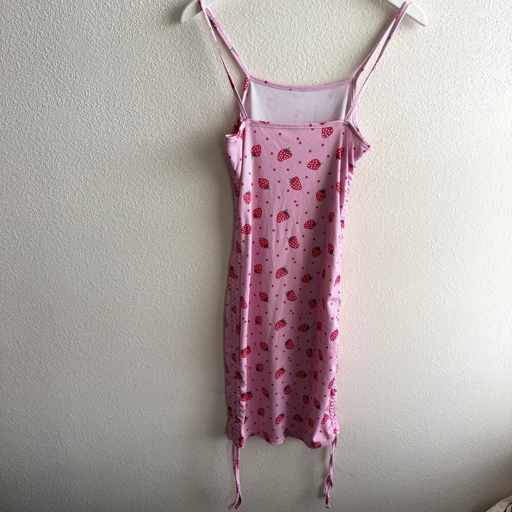 Romwe Strawberry Bodycon Dress Small